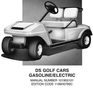 il_300x300.3095759974_98gx 1995 Club Car DS Repair Manual PDF / 1995-1996 Club Car DS Electric & Gasoline Maintenance Service Manual, Club Car Ds Golf Cart