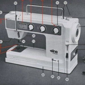 Elna TSP Air Electronic Sewing Machine Instruction Manual (PDF Download)