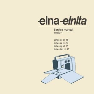 Elna Elnita service/repair manual. Instant PDF download. Original Elna Elnita repair manual. Suites ec, zz, sp, and tsp models -PDF Download