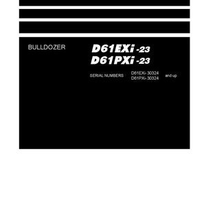 Komatsu D61EXI-23 D61PXI-23 Bulldozer Shop Manual (PDF)
