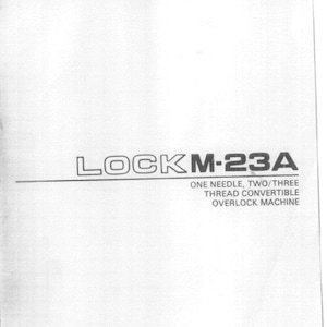 Globe Lock M23 M-23A Overlocker / Serger Instruction Manual Vintage PDF Download User Manual Complete User Guide Instant Download Retro Scan