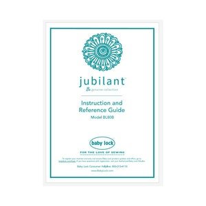 Baby Lock Jubilant BL80B Sewing Machine User's Instruction Manual PDF Instant Download