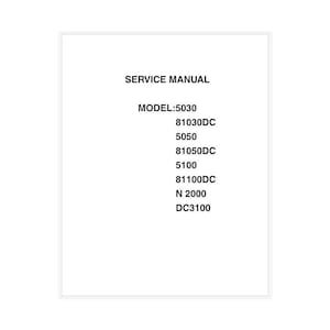 Janome Models 5030 and 5050 Sewing Machine Adjustment and Service Manual PDF Instant Download