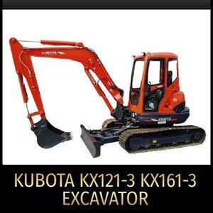 Kubota KX121-3 KX161-3 Excavator Service Repair Manual Pdf In Zip Download-kubota manual, excavator, workshop manual, repair manual