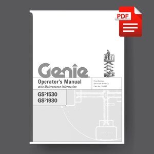 Genie GS1530 GS1930 Scissor Lift Operator Manual PDF