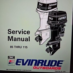 Johnson Evinrude 85hp Thru 115hp Service Manual PDF.