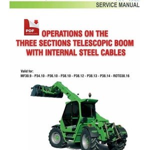 Merlo Telehandler 3-Section Telescopic Boom Service Manual