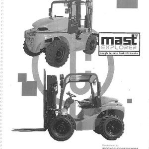 Mast Explorer Rough Terrain Forklift Maintenance Manual with BONUS Hydraulics Schematic PDF