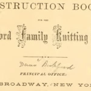 Bickford Family Sock Knitting Machine Vintage Pattern Book to Learn How to Knit Socks and Clothes Instruction PDF Manual Download in English