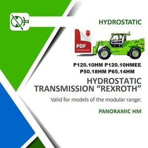 Merlo Telehandler Hydrostatic Transmission Service Repair Manual P120.10HM P120.10HMEE P50.18HM P65.14HM
