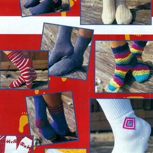 Making Circular Socks Stockings Seamed  5 Book Bundle Knitting Machine Argyle and Fair Isle Frilly Socks Patterns Vintage Instant Download