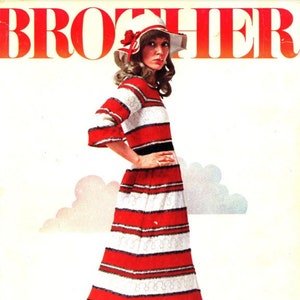 Brother Knitting Machine Manual Retro 70s Vintage Techniques Info Pattern Guide Instruction Manual PDF Instant Download