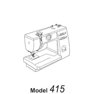 Janome 415 Sewing Machine Instruction Manual vintage PDF Download User Manual - Complete User Guide Instant Download Retro Scan