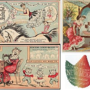 Junk Journal Sewing Ephemera Kit New Home Digital Printable Pages Tags Junk Journal Paper Supplies Scrapbooking Shabby Chic PDF Download