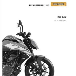 2018 KTM 250 Duke MotorCycle Service Manual Repair Workshop Pdf Ready to Race Download