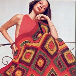 Afghan Crochet Patterns Hairpin Lace Bridgerton Shawl by Coats & Clark Book 235 Instruction Tutorial PDF Bundle Vintage Instant Download