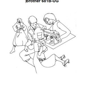Brother 681B-UG Service Manual Vintage PDF Download Instant Download Retro Scan