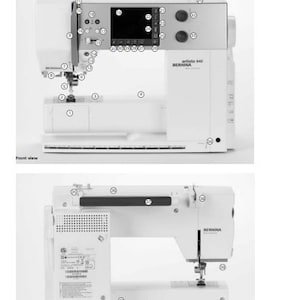 Bernina Artista 640 Sewing Machine Overlocker Serger Sewing machine PDF instruction manual in English Vintage PDF Download User Manual