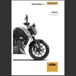 2018 Repair Manual for KTM DUKE 200 - Pdf Download Service Manual