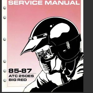85-87 Honda ATC 250ES Big Red Service Repair Manual PDF digital download