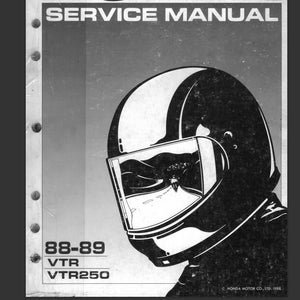 88-89 Honda Vtr250 Vtr Service Repair Shop Manual pdf Download