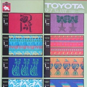 Fairisle Jacquard Lace Knitting Machine With Creative Punch Cards Toyota Tuck Slip Stitch Pattern Book Vintage PDF Instant Download