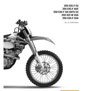 2013 KTM 350 EXC F XCF-W MotorCycle Service Manual Repair Workshop Pdf Download