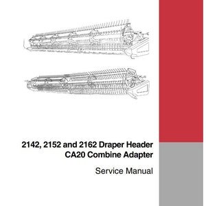 Case IH 2142 2152 2162 Draper Header Service Repair Manual + Parts Catalog 84175530 Pdf Download