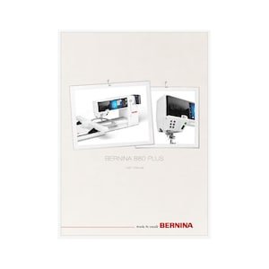 Bernina Model 880 PLUS Owner's Instruction Manual PDF Instant Download