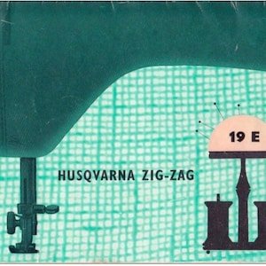 Husqvarna Viking 19 19E Zig Zag Sewing Machine PDF Manual Vintage Download User Manual - Complete User Guide Instant Download Retro Scan