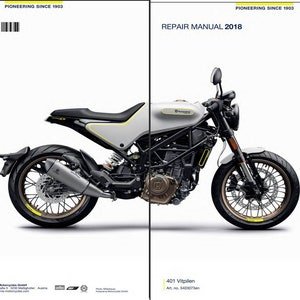 2018 - VITPILEN 401 - Service Repair Manual Husqvarna PDF Download