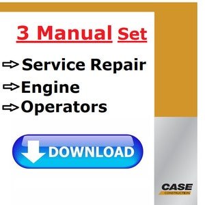 Case 585G 586G 588G Forklift Complete Shop Repair Service Manual 7-14851 + Operators and Engine PDF Download