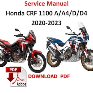 Honda CRF1100 - CRF1100 Adventure PDF Service Manual | Manual & DCT Automatic Download Motorrad Werkstatthandbuch Digital Guide