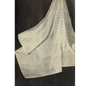 Baby Snowdrop Crib Pram Cover Cot Blanket Afghan Shawl Knitting Pattern Christening Download Embossed  PDF Vintage Boho Instant Download