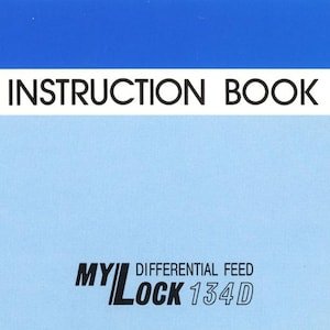 Janome Mylock 134d Overlocker / Serger  Instruction Manual PDF Download vintage PDF download User Manual - Complete User Guide