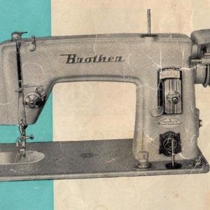 Brother Super Streamliner Sewing Machine User Guide Retro Guide Instruction Manual PDF Instant Download Scan