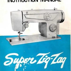 Dial N Sew 742 Zig Zag Sewing Machine Manual PDF Download Vintage PDF Download User English Spanish Español Manuals User Guide