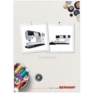 Bernina Model 830 User's Instruction Manual PDF Instant Download