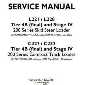 il_300x300.6211812804_j590 New Holland L221 L228 C227 C232 Skid Steer 47683911 Service Repair Manual PDF Download