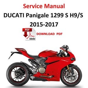 Ducati Panigale 1299 - 1299S S H9  PDF Service Manual Repair workshop Guide H9  Download Motorrad