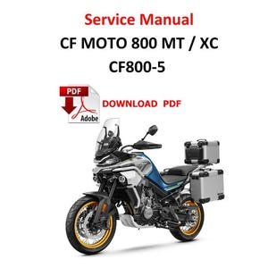 CFMOTO 800 MT / XT  - Pdf Service reapair Manual 255 Pages  CF800-5 cf moto 800mt Motorrad Handbuch