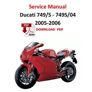 Ducati 749 - 749S 2005 - 2006 PDF Service Manual Repair workshop Pages 628 Motorrad Werkstatthandbuch Guide