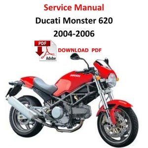 Ducati Monster 620 M620S 2004  2006 PDF Service Manual Repair workshop Pages 546 Digital Guide Motorrad Handbuch