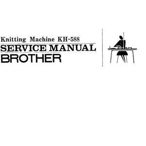 Brother KH588 Service Manual Knitting Machine Motor Service Manual Vintage PDF Download Instant Download Retro Scan in English and German