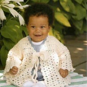 Baby Crochet Newborn to 4 years  Kimono Cardigan patterns Cardigans and Sweater 41-66cm 0m-4y Instruction PDF Instant Download