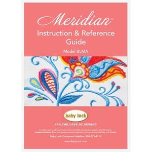 Baby Lock Meridian BLMA Operation Instruction Manual PDF Instant Download