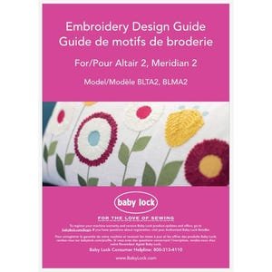 Baby Lock Meridian 2 BLMA2 Embroidery Design Guide Manual PDF Instant Download