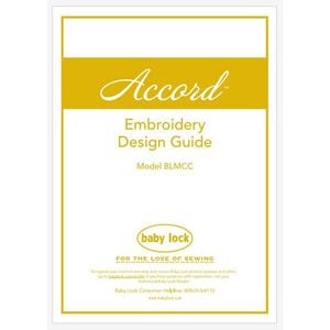 Baby Lock Accord BLMCC Embroidery Design Guide Manual PDF Instant Download