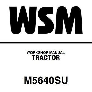 Kubota M5640SU Tractors Workshop Manual Pdf