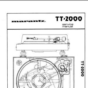 MARANTZ Tt-2000 Service Manual Turntable in English. MORE MANUALS @ themanualsservice dot com